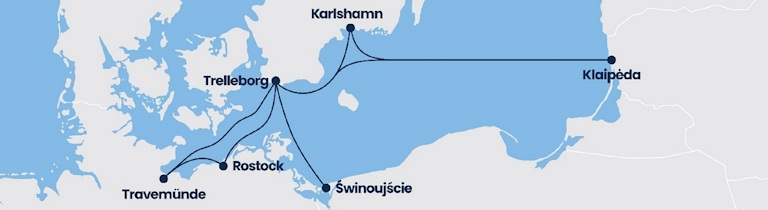 TT-Line Route Map