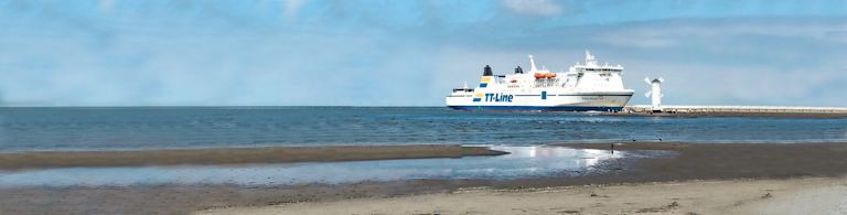 Přímo-pro-cestování-po-moři-TT Line-Ferry-Nils-Holgersson-na-moři