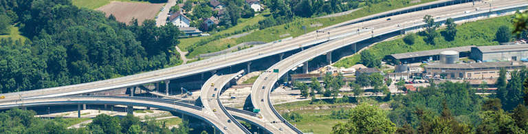 Autobahn Verzweigung Zürich Süd